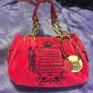 LAST CHANCE: Juicy Couture Pink Velour Purse